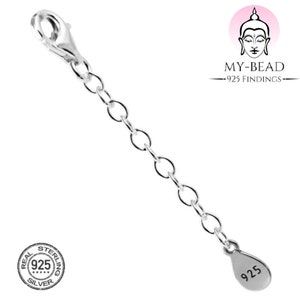 My-Bead chaîne d'extension argent 925 pour colliers et bracelets avec mousqueton qualité par bijoutier DIY image 2