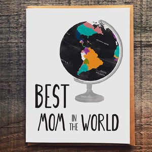 Mom Globe Card - Mother's Day Gift