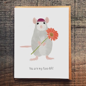 Funny Friendship Card, Funny Rat card, Rat pun card, Friendship card, love card, love rat card, love pun card, funny  friendship pun card