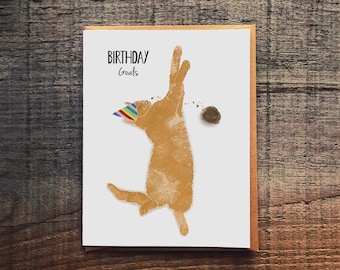 Birthday Goals - Funny Cat Birthday Card