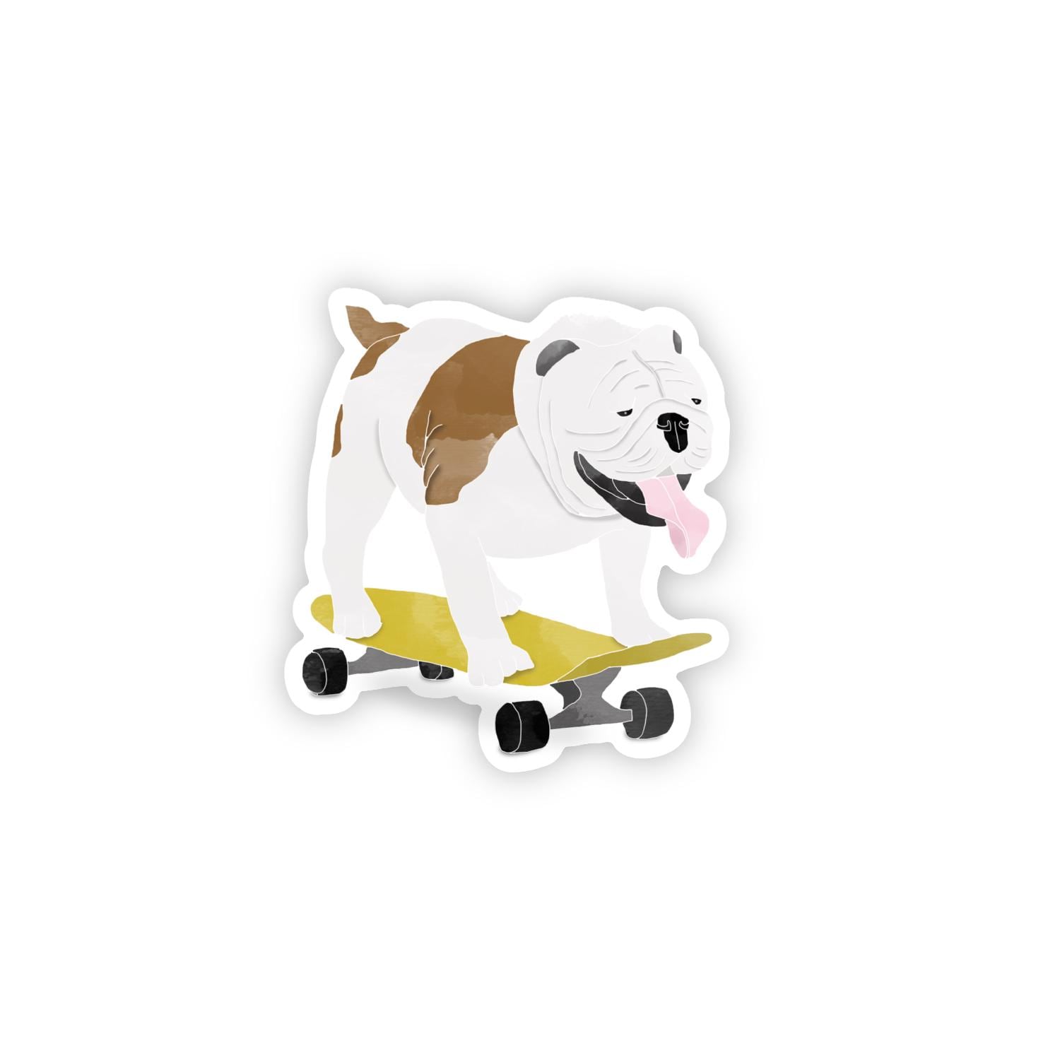 Skateboarding Dog Sticker - Etsy