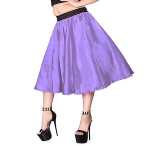 Mid length satin skirts etsy hotsell