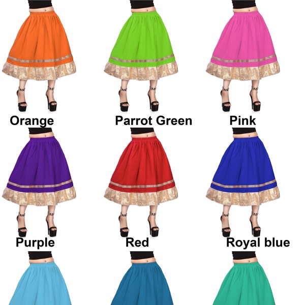 Bollywood Dancing Skirt Women Belly Dance skirt Midi skirt For Women's Weeding wear Skirt C37