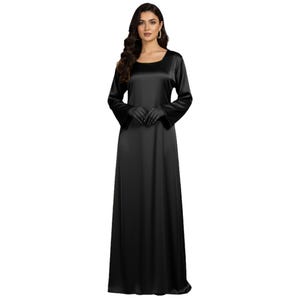 elegant black round neck evening dress Black round Neck Elegant Slim Fit Slit Wedding Toast Dress Banquet Sequined Evening  Dress Female Formal Gown