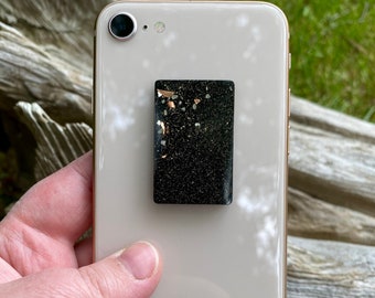 XL Orgonite EMF Shield for Cell Phones, Tablets and Electronic Devices; EMF Protector with Elite Shungite C60 Fullerene and Black Tourmaline