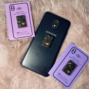 Limited Edition Heart Orgonite EMF Shield for Cell Phones, Tablets and Electronic Devices; Shungite EMF Protector