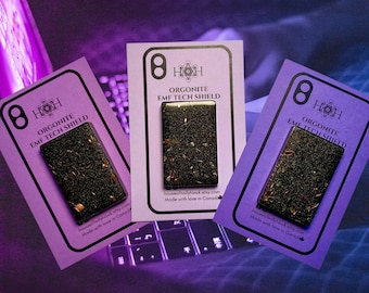 XL Orgonite EMF Shield for Cell Phones, Shungite Protection (Wholesale 10-pack)