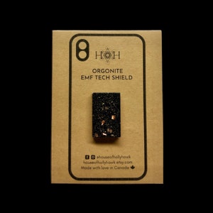 Orgonite EMF Shield for Cell Phones, Tablets and Electronic Devices EMF Protector with Elite Shungite C60 Fullerene and Black Tourmaline image 7