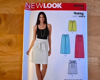 New Look Sewing Pattern - Skirt - 4 Designs - Sizes - 10 - 22 / Waist 25" - 37" - Pattern No. K6348 - Uncut
