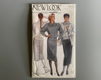 New Look Sewing Pattern - Straight Skirt - 2 Lengths - Sizes - 6 - 16 / Hip 82cm - 103cm - Pattern No. 6658 - Uncut