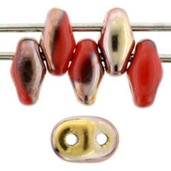 CHOOSE COLOR Czech Glass 50 pcs Ilos® par Puca® Beads 5x5 mm