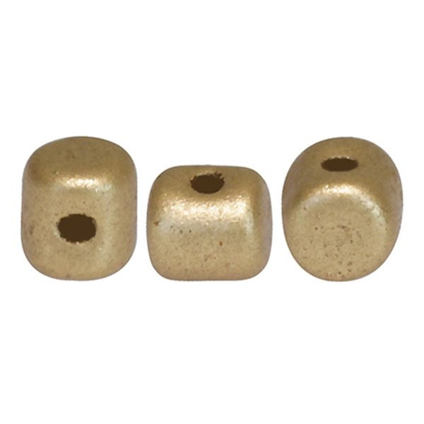 Minos® Par Puca® Beads 2.5x3mm Crystal Gold Matt Metallic 00030/01710 20g