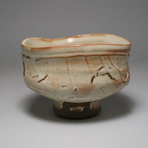 Matcha Chawan. Wabi Sabi Tea Bowl. Stoneware Tea Cup. Contemporary Ceramics. Modern Pottery. Studio Pottery Bowl.