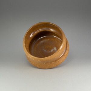 Pottery Cappuccino Cup. Brown Yellow Teabowl. Hand-thrown Ceramic Cup. Wabi Sabi Teabowl. Large Yunomi. Matcha Latte Cup. Stuio Pottery. image 3