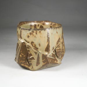 Tazza da caffè in gres e ceramica. Tazza smaltata in cenere e cotta a legna. Ceramica Wabi-Sabi. Regalo per papà.