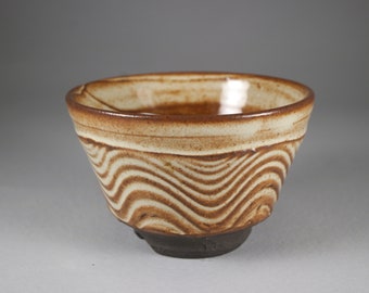 Tea-Bowl, Tea Cup no Handle. Textured Pottery Cup. Drinking Bowl. Glazed Cup. Wab Sabi Pottery. Studio Ceramics. Yunomi.