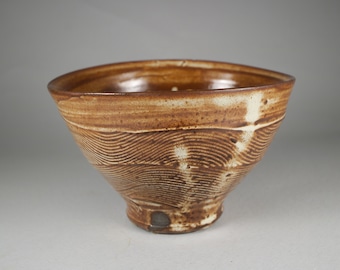 Chawan, Matcha Ceremony Bowl, Handcrafted Tea Cup with no Handle, Pottery Cup, Textured Cup