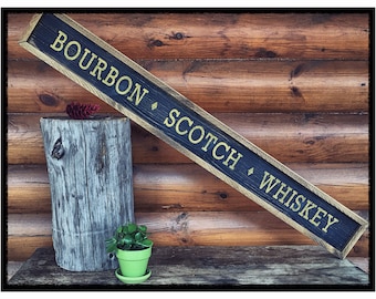 Bourbon Scotch & Whiskey Sign