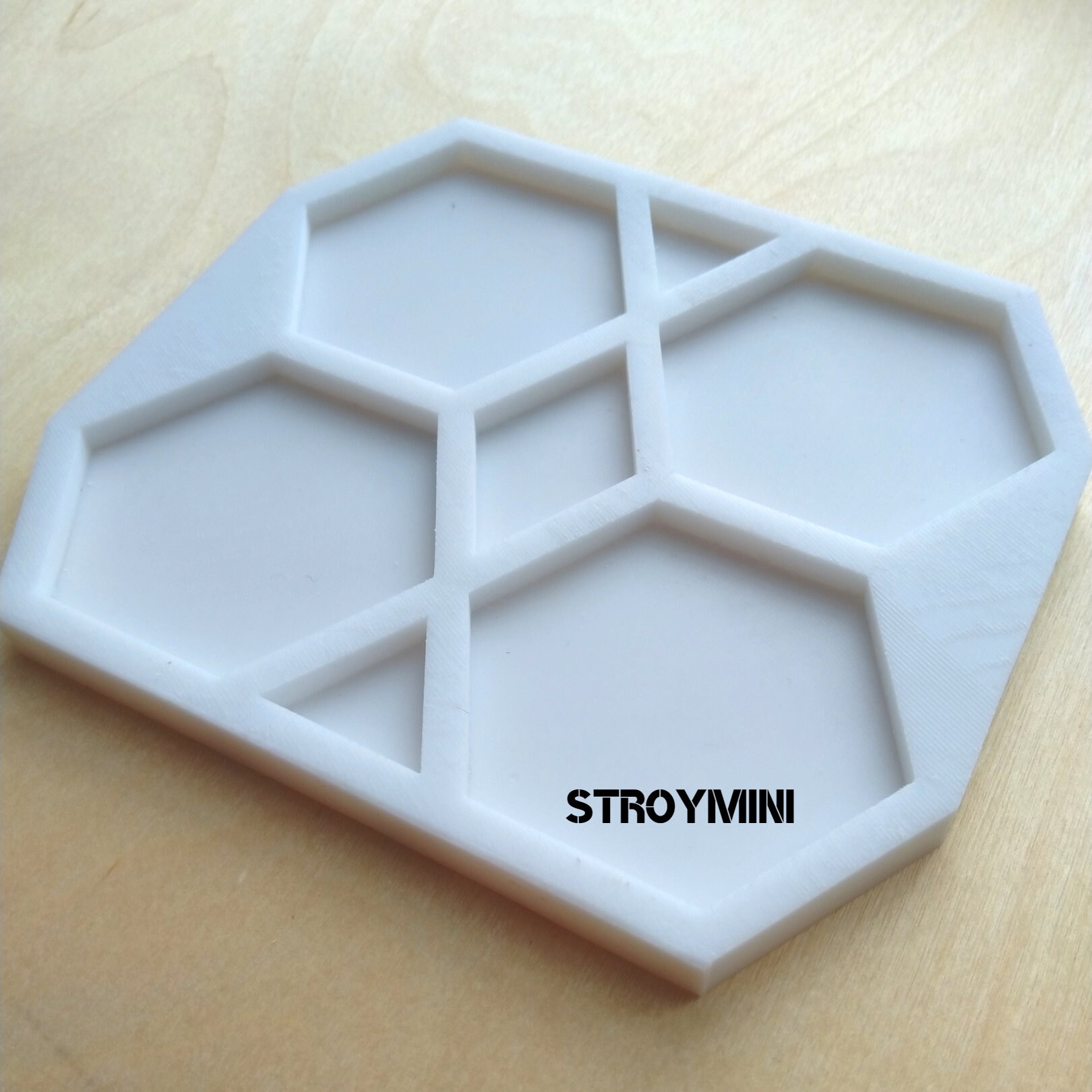 Silicone mold form for 4 hexagon tile for DIY handmade 3cm Etsy