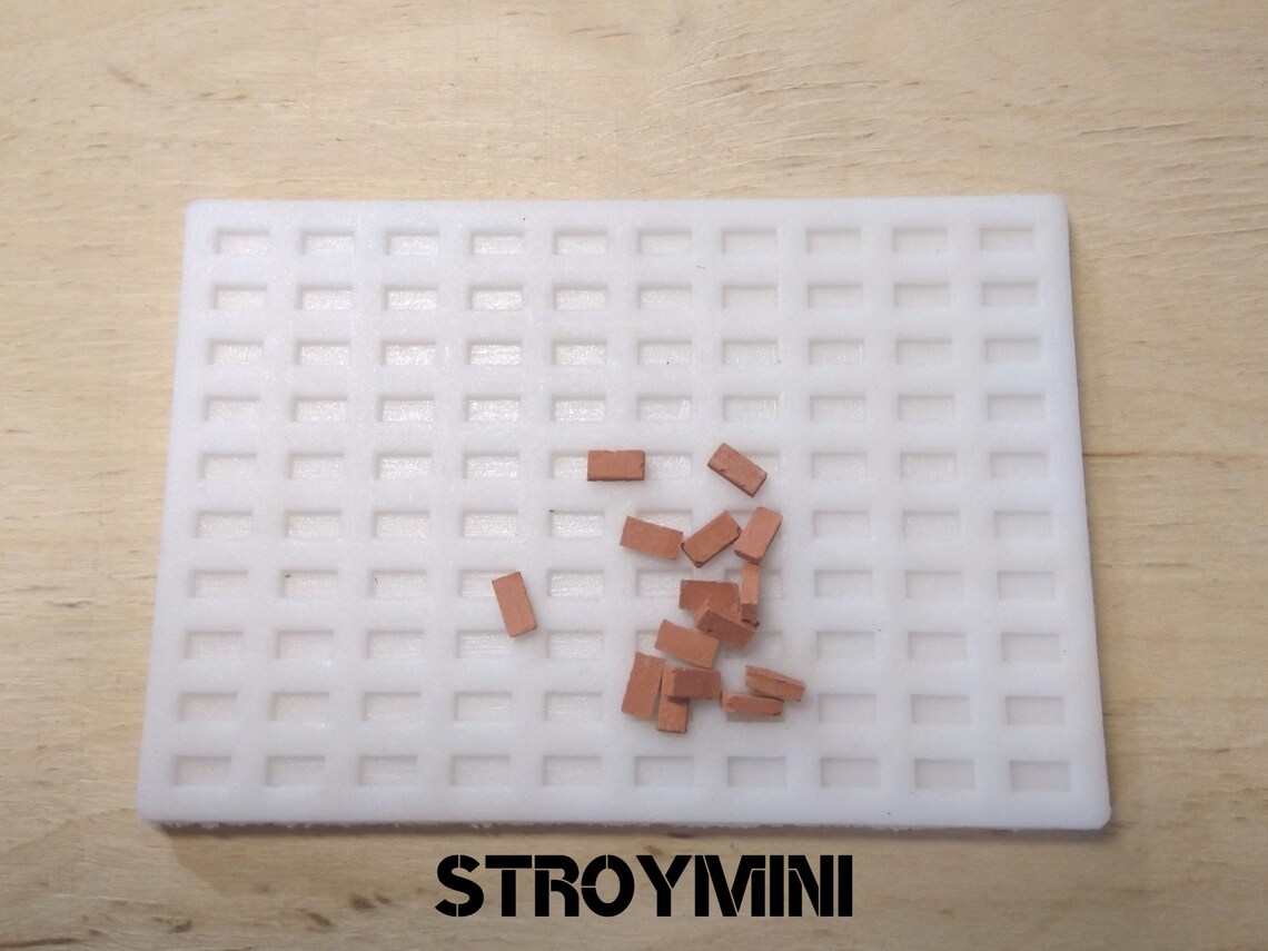 mini brick silicone mold