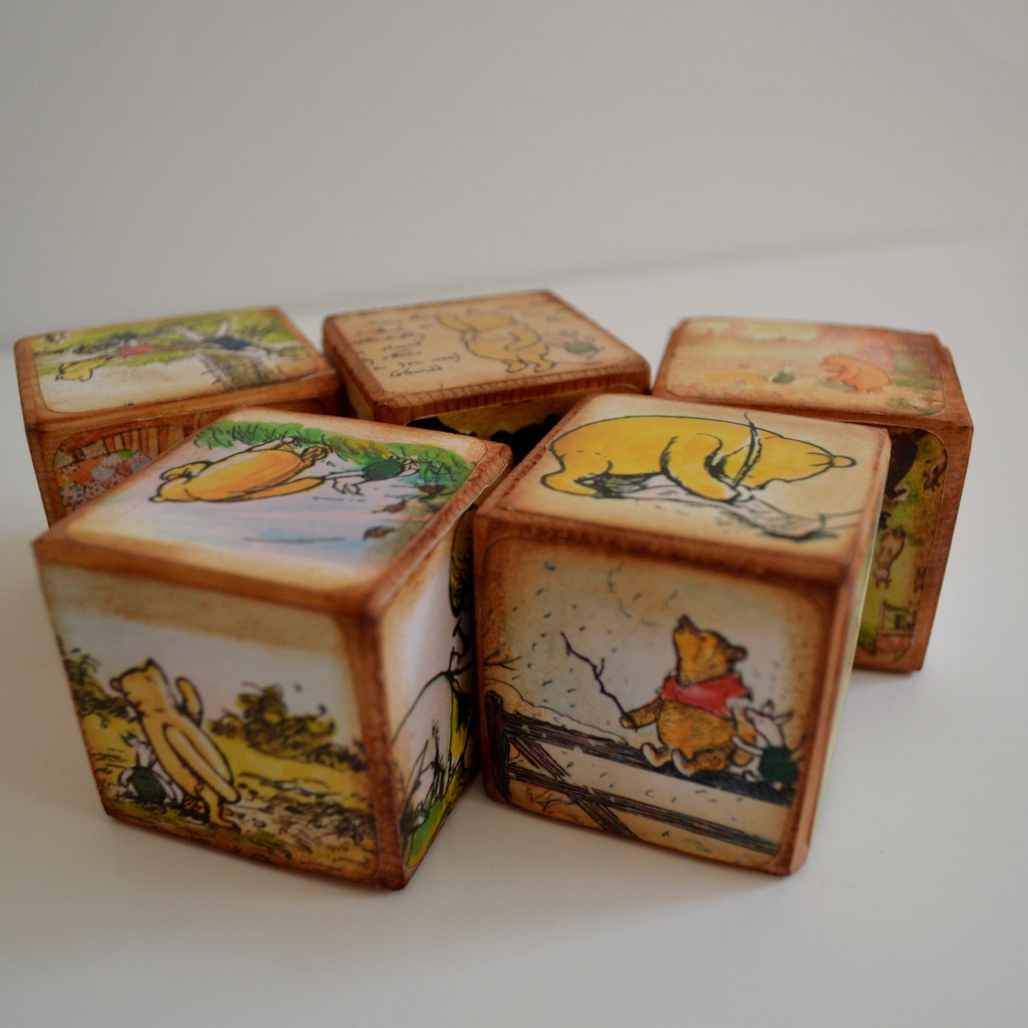 winnie the pooh wooden blocks