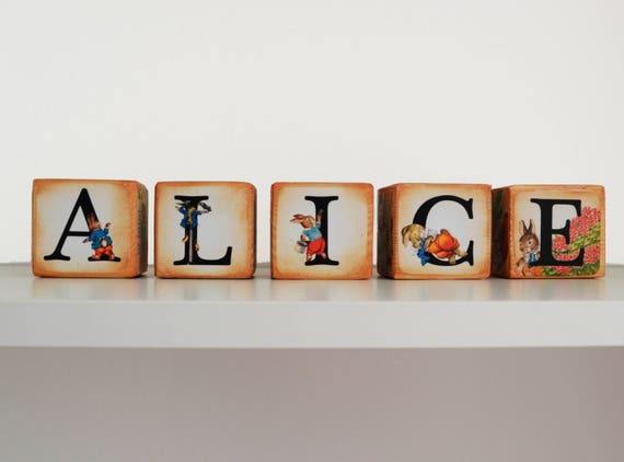 beatrix potter wooden blocks