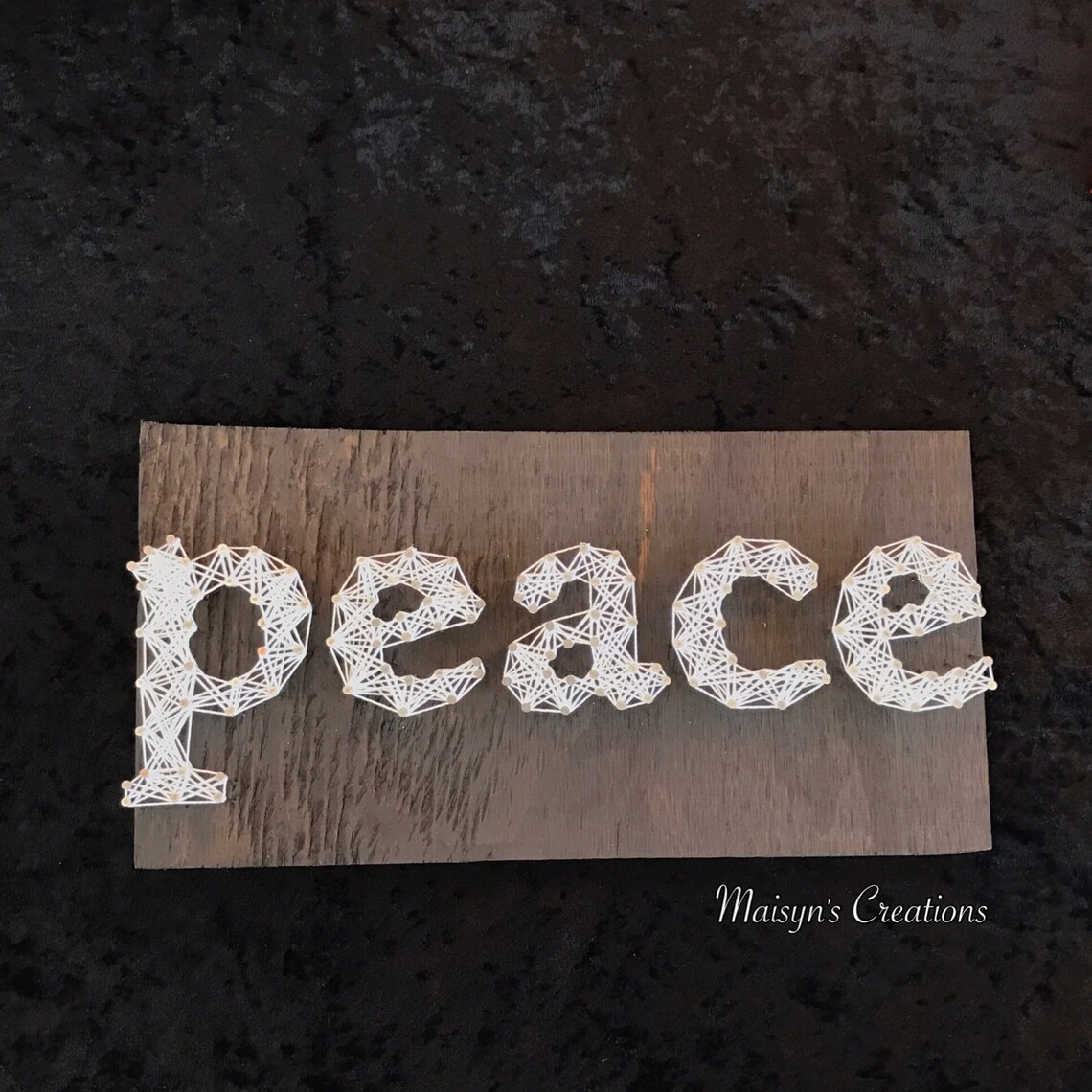 Peace String Art Sign MADE TO ORDER Etsy
