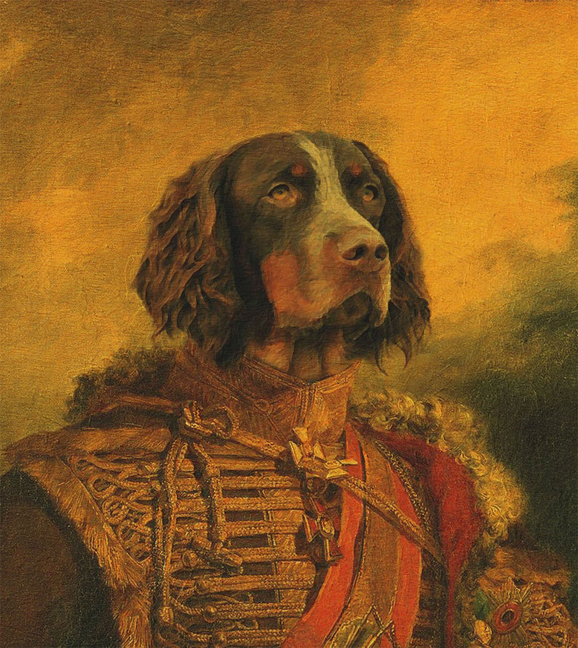 Custom Renaissance Pet Portrait from Photo Pet Portrait uk Etsy