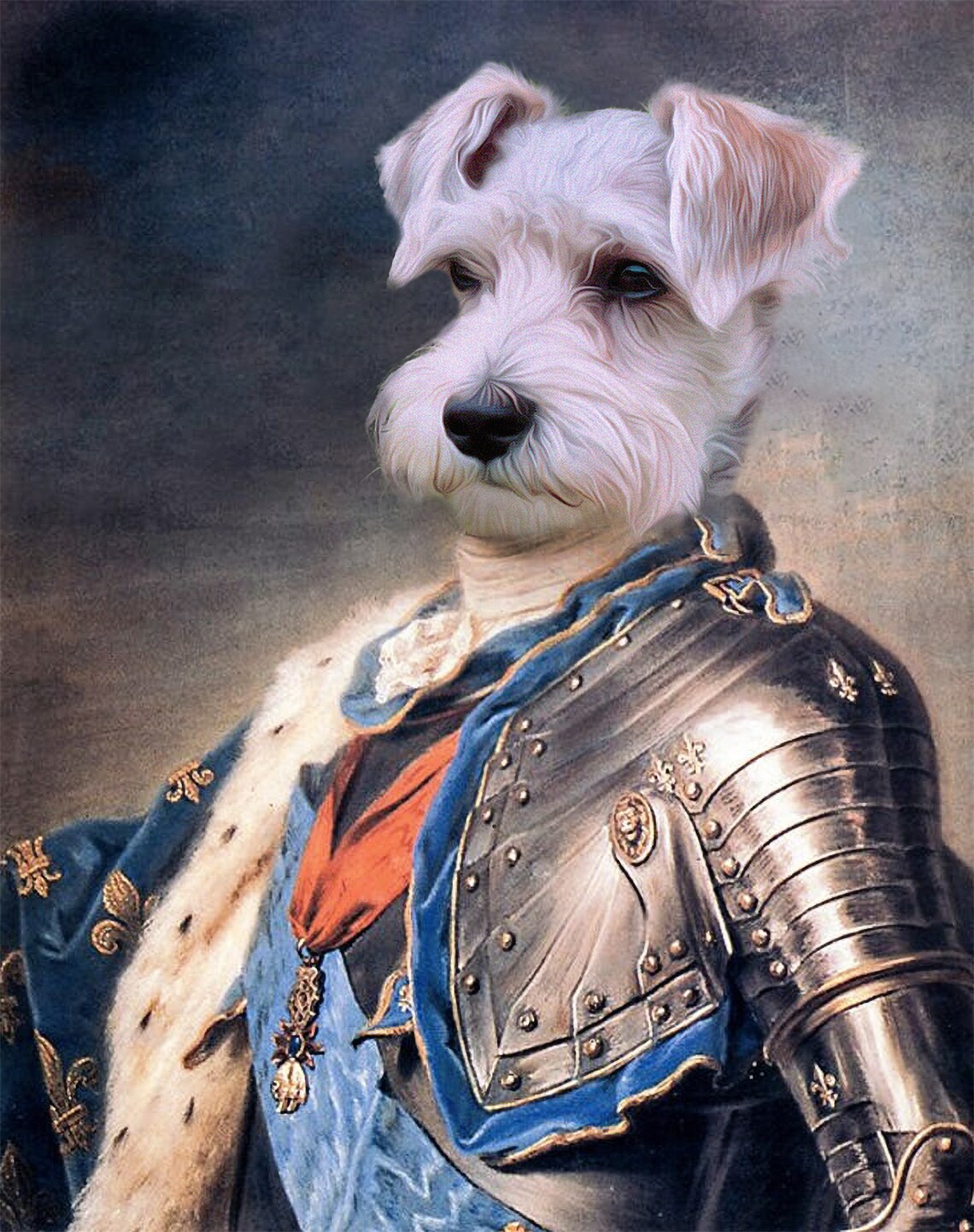 Custom Renaissance Pet Portrait Portrait from Photo Pet Etsy