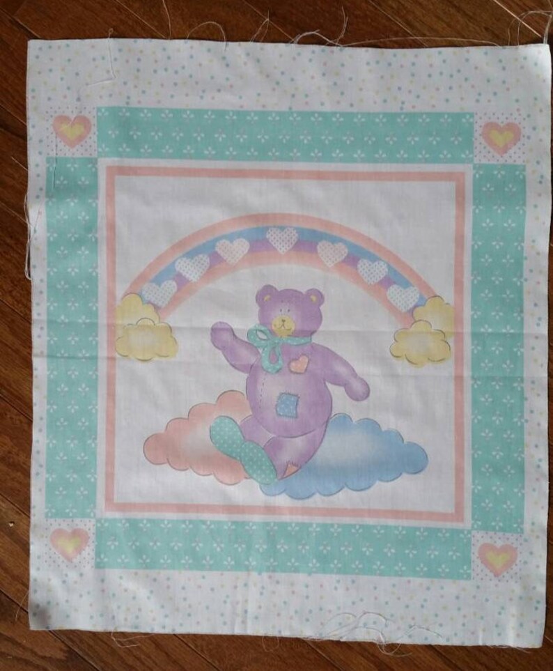 Two Teddy Bear Fabric Squares Cut And Sew Fabric Squares Etsy Two Teddy Bear Fabric Squares Cut And Sew Fabric Squares Etsy