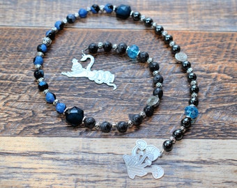 Greek Circe Witch Goddess Pagan Prayer Meditation Beads or Witch's Ladder, Hellismos, Altar Offering
