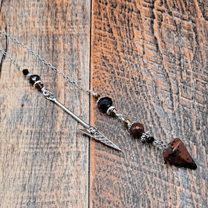 Norse Vidarr God of Vengeance Crystal Pendulum, Dowsing, Divination, Heathen