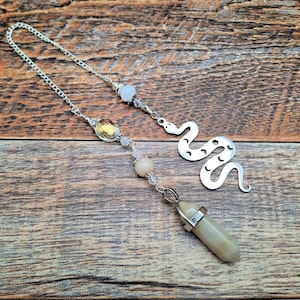 Egyptian Amun God of Creation and Air Crystal Pendulum, Dowsing, Divination