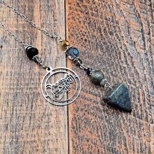 Ars Goetia Grimoire Demon Bune Crystal Pendulum, Dowsing, Divination, Ceremonial Magick