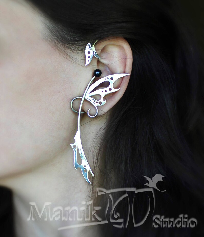 Ear Cuff Butterfly Earrings Butterfly Jewelry pearls Etsy