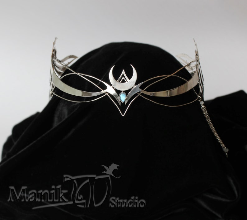 Diadem Griffin Elven tiara Metal wings Jewelry Games Etsy
