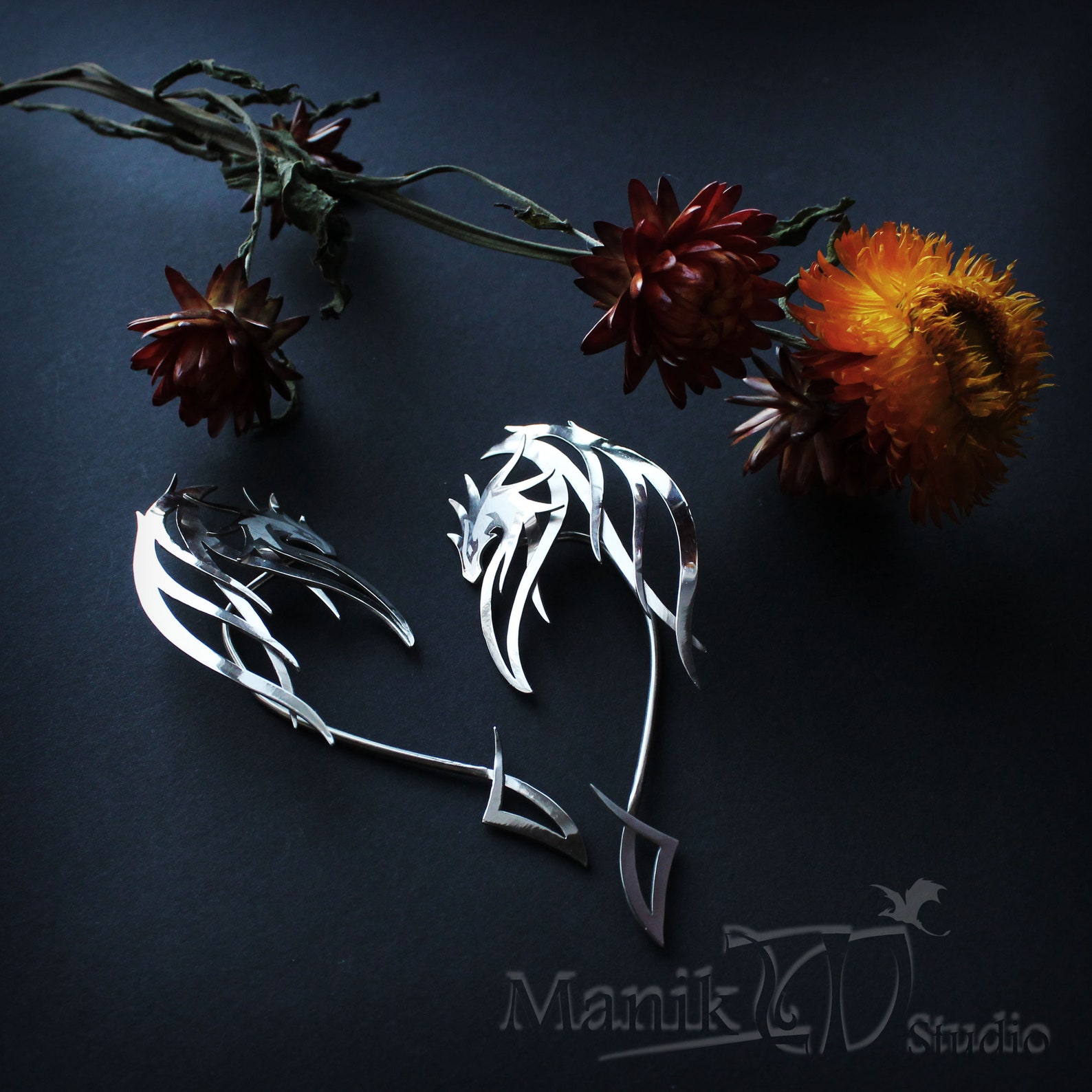 Ear Cuff Dragon Guardian Elf Ear Cuff jewelry art Etsy