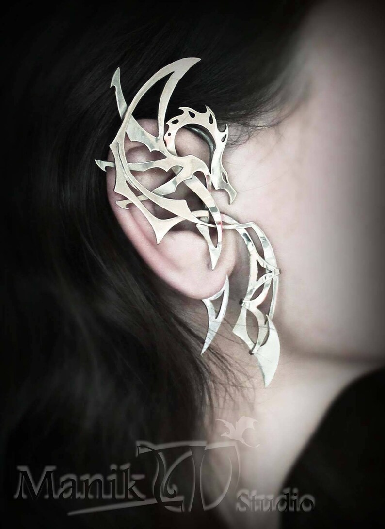 Ear Cuff Elf Dragon Jewelry art Dragon Ear Cuff great Etsy