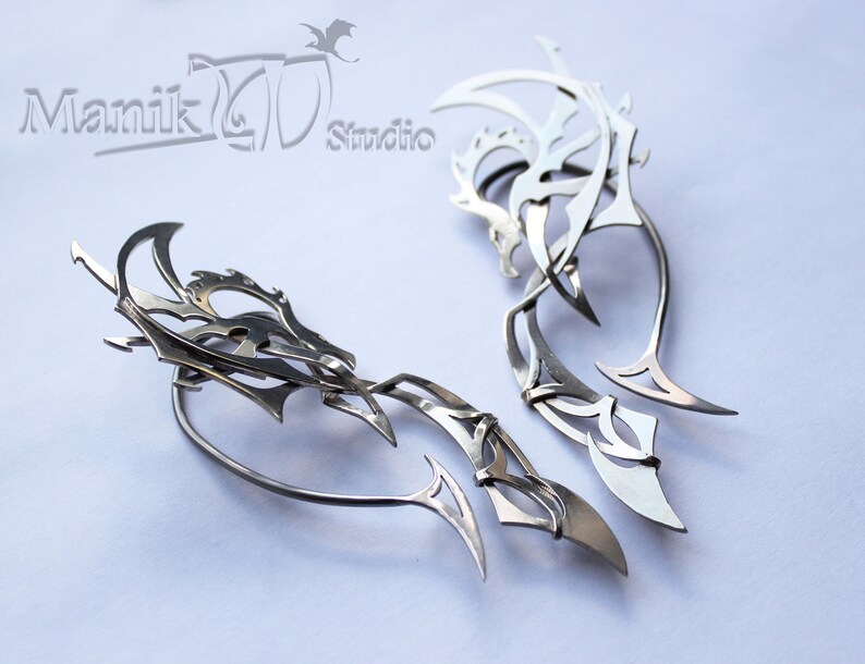 Ear Cuff Elf Dragon Jewelry art Dragon Ear Cuff great Etsy