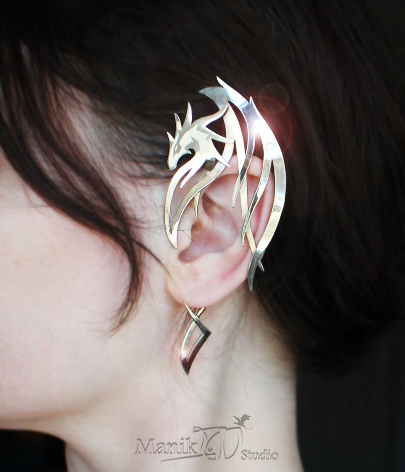 Ear Cuff Dragon Guardian Elf Ear Cuff jewelry art Etsy