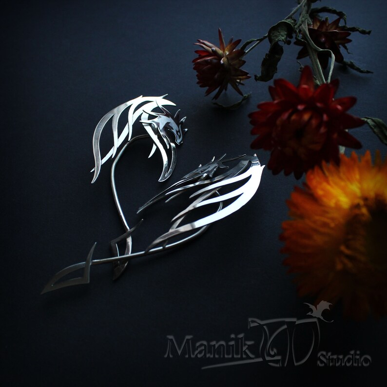 Ear Cuff Dragon Guardian Elf Ear Cuff jewelry art Etsy