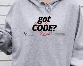 Got Code Hoodie, Software Programmer Developer Gift, Gildan 18500 Pullover