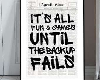 Funny Programmer Wall Art, Software Engineer Gift, Coding Humor Poster (Digital Download)