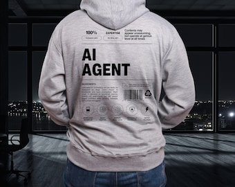 AI Agent Parody Hoodie: Tech Humor, Programmer Gift
