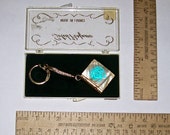 Vintage Solid Perfume Keychain Locket The Royal House of Edward Original Box Unused