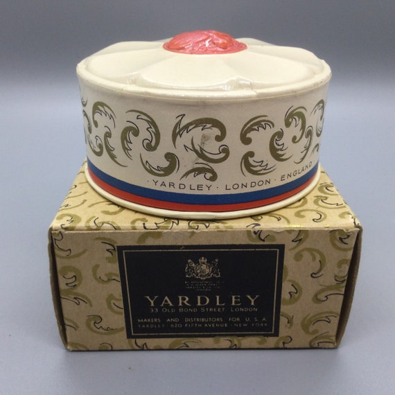 Vintage Yardley Powder Box Unused Original Box an… - image 2