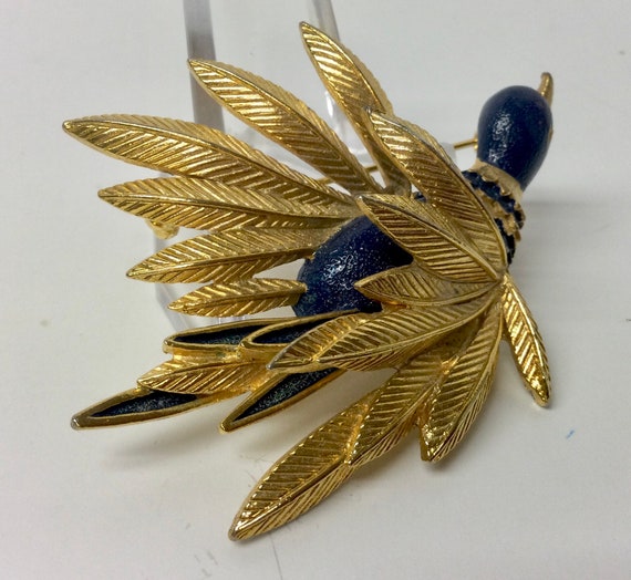 Large St Labre Signed Three Dimensional Blue Enam… - image 2