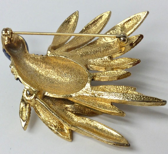 Large St Labre Signed Three Dimensional Blue Enam… - image 4