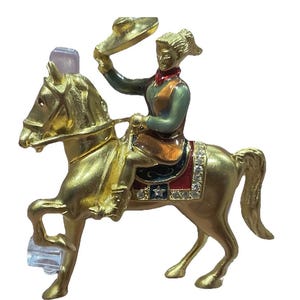 Estée Lauder Rare Rodeo Cowgirl Solid Perfume Compact Equestrian Horse image 6