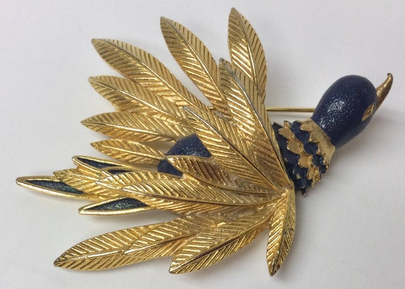 Large St Labre Signed Three Dimensional Blue Enam… - image 7